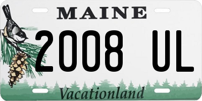 ME license plate 2008UL