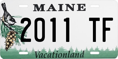 ME license plate 2011TF