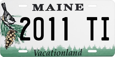 ME license plate 2011TI
