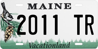 ME license plate 2011TR