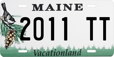 ME license plate 2011TT