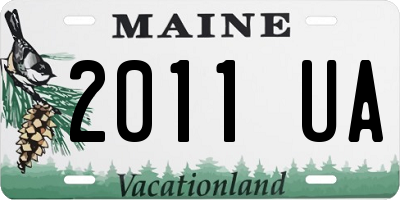 ME license plate 2011UA