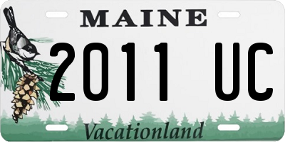 ME license plate 2011UC