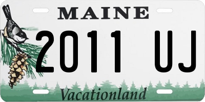 ME license plate 2011UJ