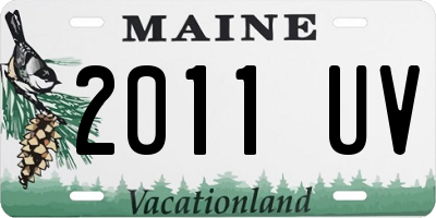 ME license plate 2011UV