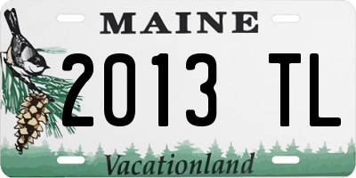 ME license plate 2013TL