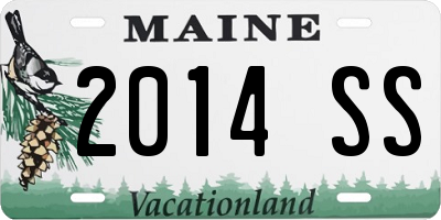 ME license plate 2014SS