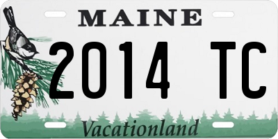 ME license plate 2014TC