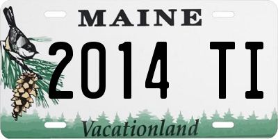 ME license plate 2014TI