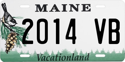 ME license plate 2014VB