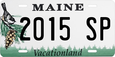 ME license plate 2015SP