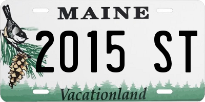 ME license plate 2015ST