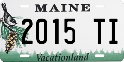 ME license plate 2015TI
