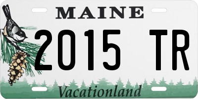 ME license plate 2015TR