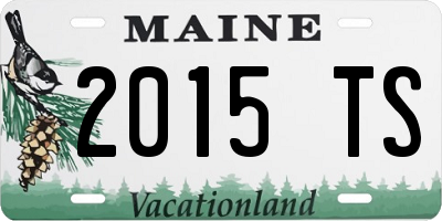 ME license plate 2015TS