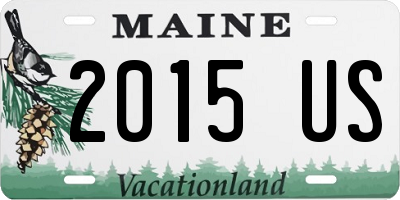 ME license plate 2015US