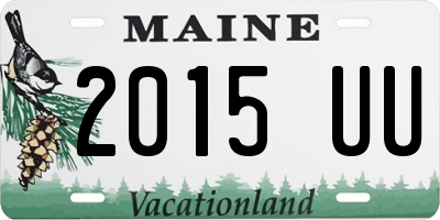 ME license plate 2015UU