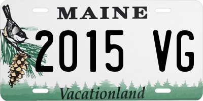 ME license plate 2015VG