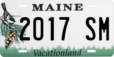 ME license plate 2017SM