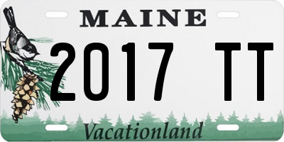 ME license plate 2017TT