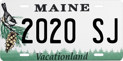 ME license plate 2020SJ