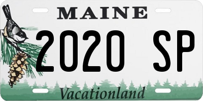 ME license plate 2020SP