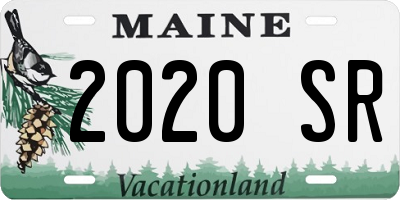 ME license plate 2020SR