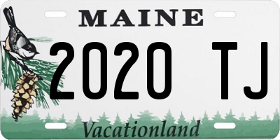 ME license plate 2020TJ