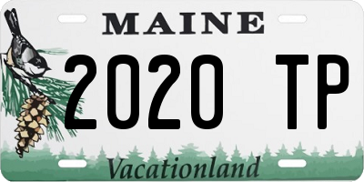ME license plate 2020TP
