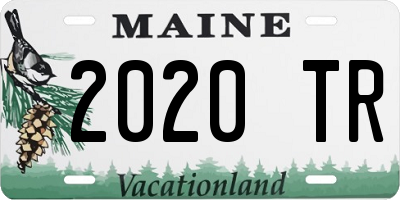 ME license plate 2020TR