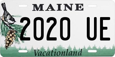 ME license plate 2020UE