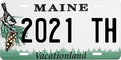 ME license plate 2021TH