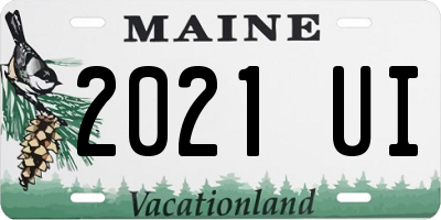 ME license plate 2021UI