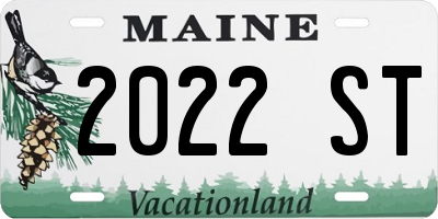 ME license plate 2022ST