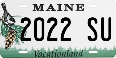 ME license plate 2022SU