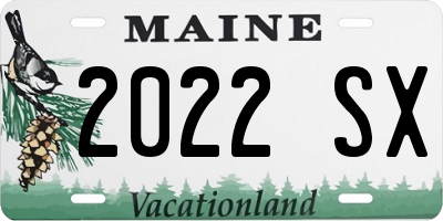 ME license plate 2022SX