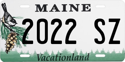 ME license plate 2022SZ