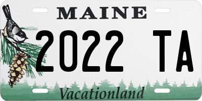 ME license plate 2022TA