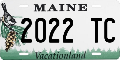 ME license plate 2022TC