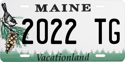 ME license plate 2022TG