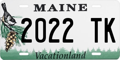 ME license plate 2022TK