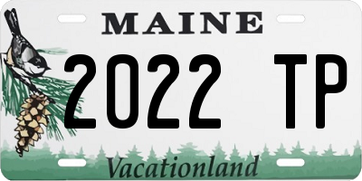 ME license plate 2022TP