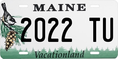 ME license plate 2022TU