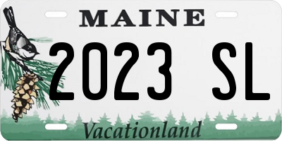 ME license plate 2023SL