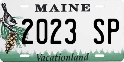 ME license plate 2023SP