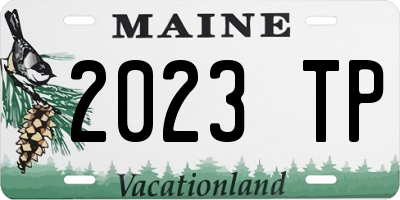 ME license plate 2023TP