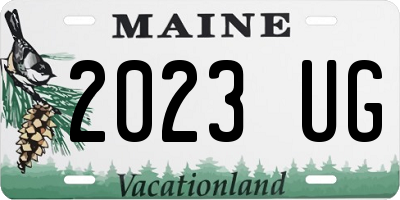 ME license plate 2023UG