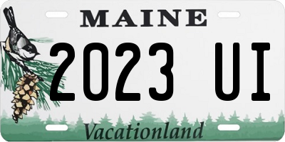 ME license plate 2023UI