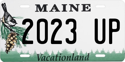 ME license plate 2023UP