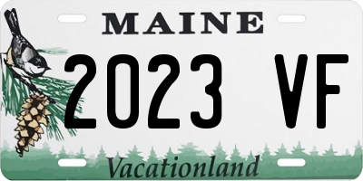 ME license plate 2023VF